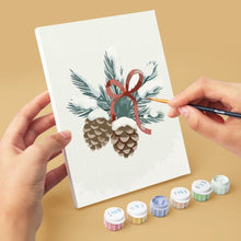 Cargar imagen en el visor de la galería, Mini Pintar por números 15x20cm (6 piezas) - Hygge de Invierno