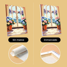 Cargar imagen en el visor de la galería, Mini Pintar por números 15x20cm (6 piezas) - Puertas Florecidas
