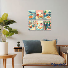 Cargar imagen en el visor de la galería, Mini Pintar por números 15x20cm (6 piezas) - Delicias de Café