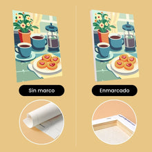 Cargar imagen en el visor de la galería, Mini Pintar por números 15x20cm (6 piezas) - Delicias de Café