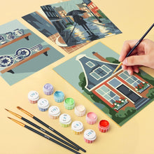 Cargar imagen en el visor de la galería, Mini Pintar por números 15x20cm (6 piezas) - Tradiciones Holandesas
