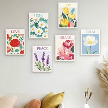 Cargar imagen en el visor de la galería, Mini Pintar por números 15x20cm (6 piezas) - Emociones en Flor 1