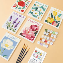 Cargar imagen en el visor de la galería, Mini Pintar por números 15x20cm (6 piezas) - Emociones en Flor 4