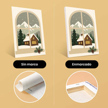 Cargar imagen en el visor de la galería, Mini Pintar por números 15x20cm (6 piezas) - Ventanas de Navidad