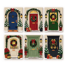 Cargar imagen en el visor de la galería, Mini Pintar por números 15x20cm (6 piezas) - Puertas de Entrada Navideñas Figured'Art