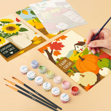 Cargar imagen en el visor de la galería, Mini Pintar por números 15x20cm (6 piezas) - Días del mercado de la cosecha