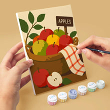 Cargar imagen en el visor de la galería, Mini Pintar por números 15x20cm (6 piezas) - Días del mercado de la cosecha