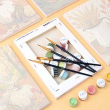 Cargar imagen en el visor de la galería, Mini Pintar por números 15x20cm (6 piezas) - Sendero de la cosecha del bosque