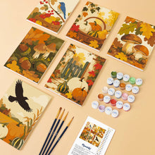 Cargar imagen en el visor de la galería, Mini Pintar por números 15x20cm (6 piezas) - Cosecha silvestre de otoño