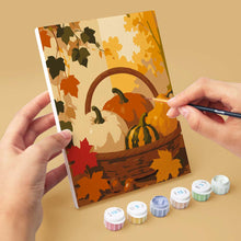 Cargar imagen en el visor de la galería, Mini Pintar por números 15x20cm (6 piezas) - Cosecha silvestre de otoño