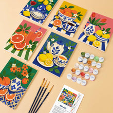 Cargar imagen en el visor de la galería, Mini Serie Pintar por números 15x20cm (6 piezas) - Colección Mesa Italiana