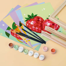 Cargar imagen en el visor de la galería, Mini Serie Pintar por números 15x20cm (6 piezas) - Colección Frutas Disco