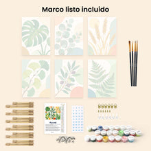 Cargar imagen en el visor de la galería, Mini Serie Pintar por números 15x20cm (6 piezas) - Ilustraciones Botánicas