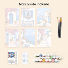 Cargar imagen en el visor de la galería, Mini Serie Pintar por números 15x20cm (6 piezas) - Encanto Griego