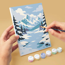 Cargar imagen en el visor de la galería, Mini Serie Pintar por números 15x20cm (6 piezas) - Estaciones Alrededor del Mundo