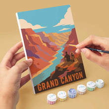 Cargar imagen en el visor de la galería, Mini Serie Pintar por números 15x20cm (6 piezas) - Parques Nacionales - Desierto del Suroeste