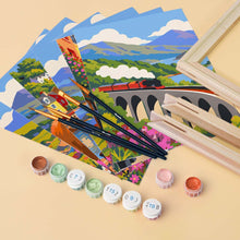Cargar imagen en el visor de la galería, Mini Serie Pintar por números 15x20cm (6 piezas) - Clásicos de Viaje de Escocia