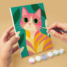 Cargar imagen en el visor de la galería, Mini Serie Pintar por números 15x20cm (6 piezas) - Gatos de Colores