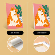 Cargar imagen en el visor de la galería, Mini Serie Pintar por números 15x20cm (6 piezas) - Momentos Acogedores con Gatos