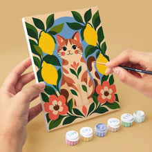 Cargar imagen en el visor de la galería, Mini Serie Pintar por números 15x20cm (6 piezas) - Arte Popular de Limones