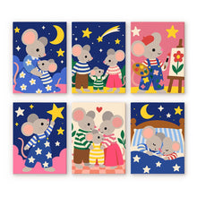 Cargar imagen en el visor de la galería, Mini Serie Pintar por números 15x20cm (6 piezas) - Historias de Un Ratoncito Figured'Art