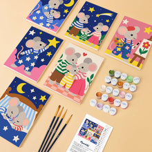 Cargar imagen en el visor de la galería, Mini Serie Pintar por números 15x20cm (6 piezas) - Historias de Un Ratoncito