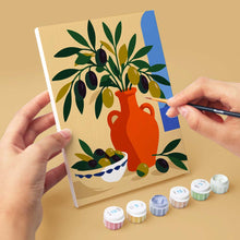Cargar imagen en el visor de la galería, Mini Serie Pintar por números 15x20cm (6 piezas) - Verano Mediterráneo
