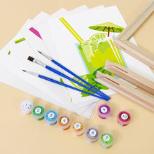 Cargar imagen en el visor de la galería, Mini Pintar por números 15x20cm (6 piezas) - Zumos de Frutas Frescas