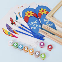 Cargar imagen en el visor de la galería, Mini Pintar por números 15x20cm (6 piezas) - Carteles de Verano con Chanclas