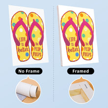 Cargar imagen en el visor de la galería, Mini Pintar por números 15x20cm (6 piezas) - Carteles de Verano con Chanclas