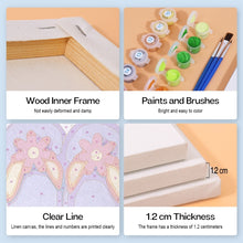 Cargar imagen en el visor de la galería, Mini Pintar por números 15x20cm (6 piezas) - Carteles de Verano con Chanclas