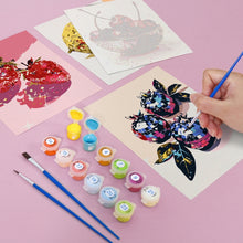 Cargar imagen en el visor de la galería, Mini Pintar por números 15x20cm (6 piezas) - Frutas Disco