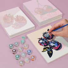 Cargar imagen en el visor de la galería, Mini Pintar por números 15x20cm (6 piezas) - Frutas Disco