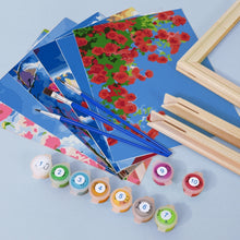 Cargar imagen en el visor de la galería, Mini Pintar por números 15x20cm (6 piezas) - Ramos de Flores en el Cielo