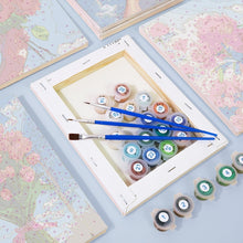 Cargar imagen en el visor de la galería, Mini Pintar por números 15x20cm (6 piezas) - Ramos de Flores en el Cielo