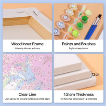 Cargar imagen en el visor de la galería, Mini Pintar por números 15x20cm (6 piezas) - Ramos de Flores en el Cielo