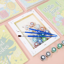 Cargar imagen en el visor de la galería, Mini Pintar por números 15x20cm (6 piezas) - Buenas Vibras Verano