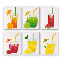 Cargar imagen en el visor de la galería, Pintura por números – Juego de 6 lienzos | Bebidas de Frutas Figured'Art