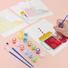 Cargar imagen en el visor de la galería, Mini Pintar por números 15x20cm (6 piezas) - Zumos de Frutas en Tarro