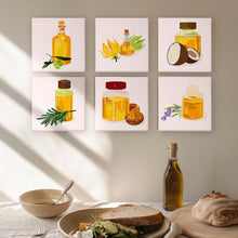 Cargar imagen en el visor de la galería, Mini Pintar por números 15x15cm (6 piezas) - Aceites Naturales