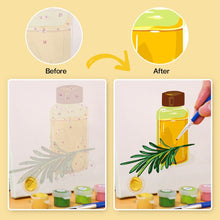Cargar imagen en el visor de la galería, Mini Pintar por números 15x15cm (6 piezas) - Aceites Naturales