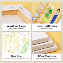 Cargar imagen en el visor de la galería, Mini Pintar por números 15x15cm (6 piezas) - Bebidas Refrescantes Coloridas