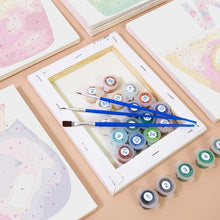 Cargar imagen en el visor de la galería, Mini Pintar por números 15x20cm (6 piezas) - Bebidas Tropicales Coloridas