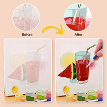 Cargar imagen en el visor de la galería, Mini Pintar por números 15x15cm (6 piezas) - Zumos Saludables