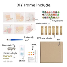 Cargar imagen en el visor de la galería, Mini Pintar por números 15x15cm (6 piezas) - Zumos Saludables