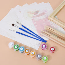 Cargar imagen en el visor de la galería, Mini Pintar por números 15x20cm (6 piezas) - Batidos Coloridos