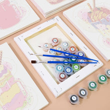 Cargar imagen en el visor de la galería, Mini Pintar por números 15x20cm (6 piezas) - Batidos Coloridos