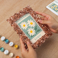 Cargar imagen en el visor de la galería, Mini Pintar por números con marco - Mercado de flores - Lisboa