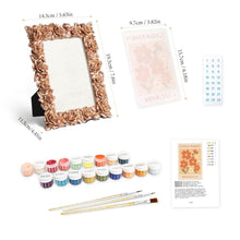 Cargar imagen en el visor de la galería, Mini Pintar por números con marco - Mercado de flores - Honolulu