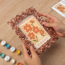 Cargar imagen en el visor de la galería, Mini Pintar por números con marco - Mercado de flores - Honolulu
